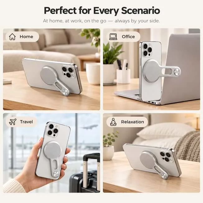 Laptop Extension Stand – Magnetic Phone Holder for Desk Setup - Desk Setup - product photo - comfort deal