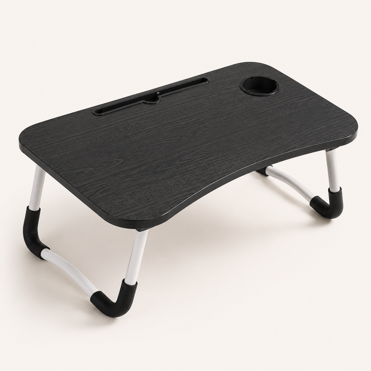 Adjustable Lap Desk – Foldable Bed & Sofa Laptop Tray with Tablet Slot and Cup Holder