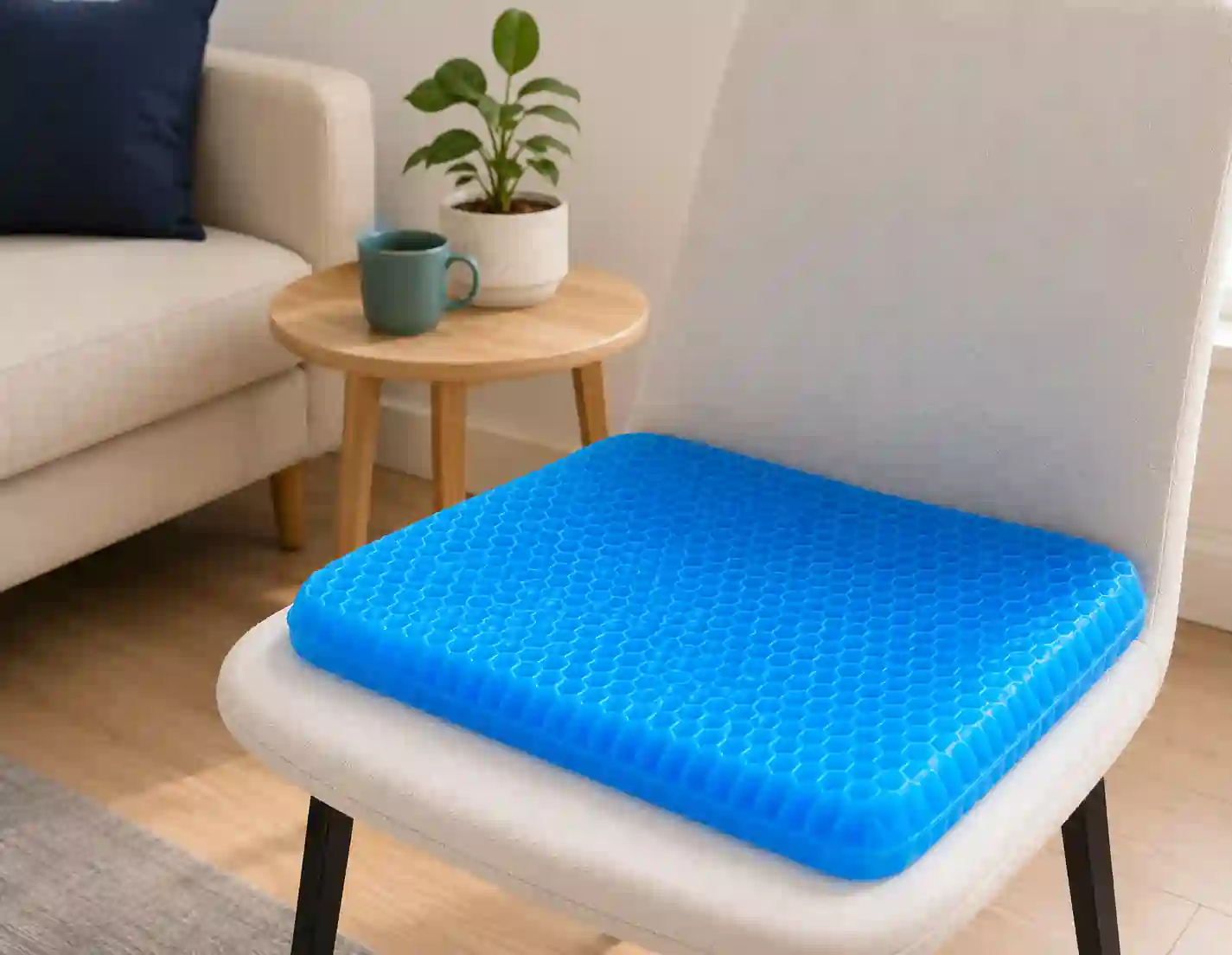 Breathable Honeycomb Gel Seat Cushion – Cooling Support for Office, Home & Car
