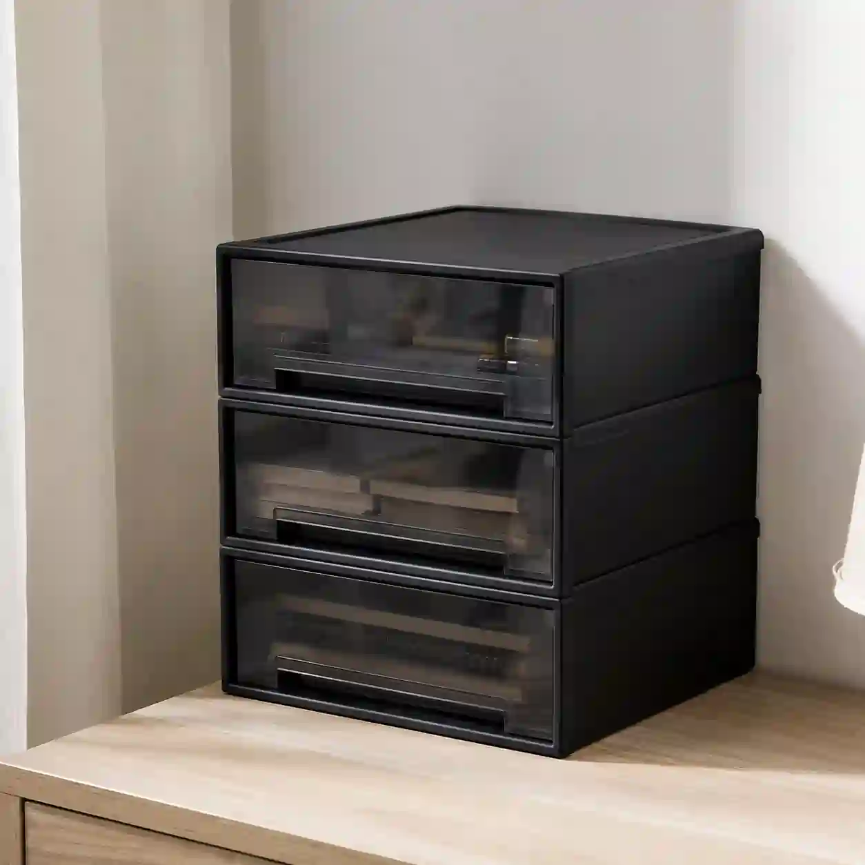 Stackable Desktop Storage Drawers – Space-Saving Organizer for Office, Stationery & Small Essentials
