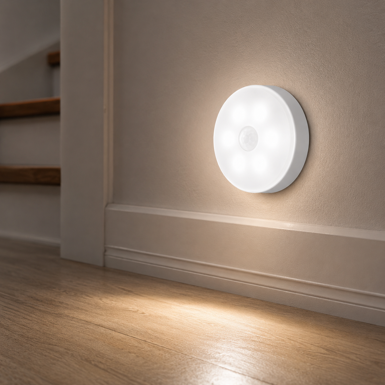 Motion Sensor LED Night Light – Soft Glow Cabinet & Hallway Light